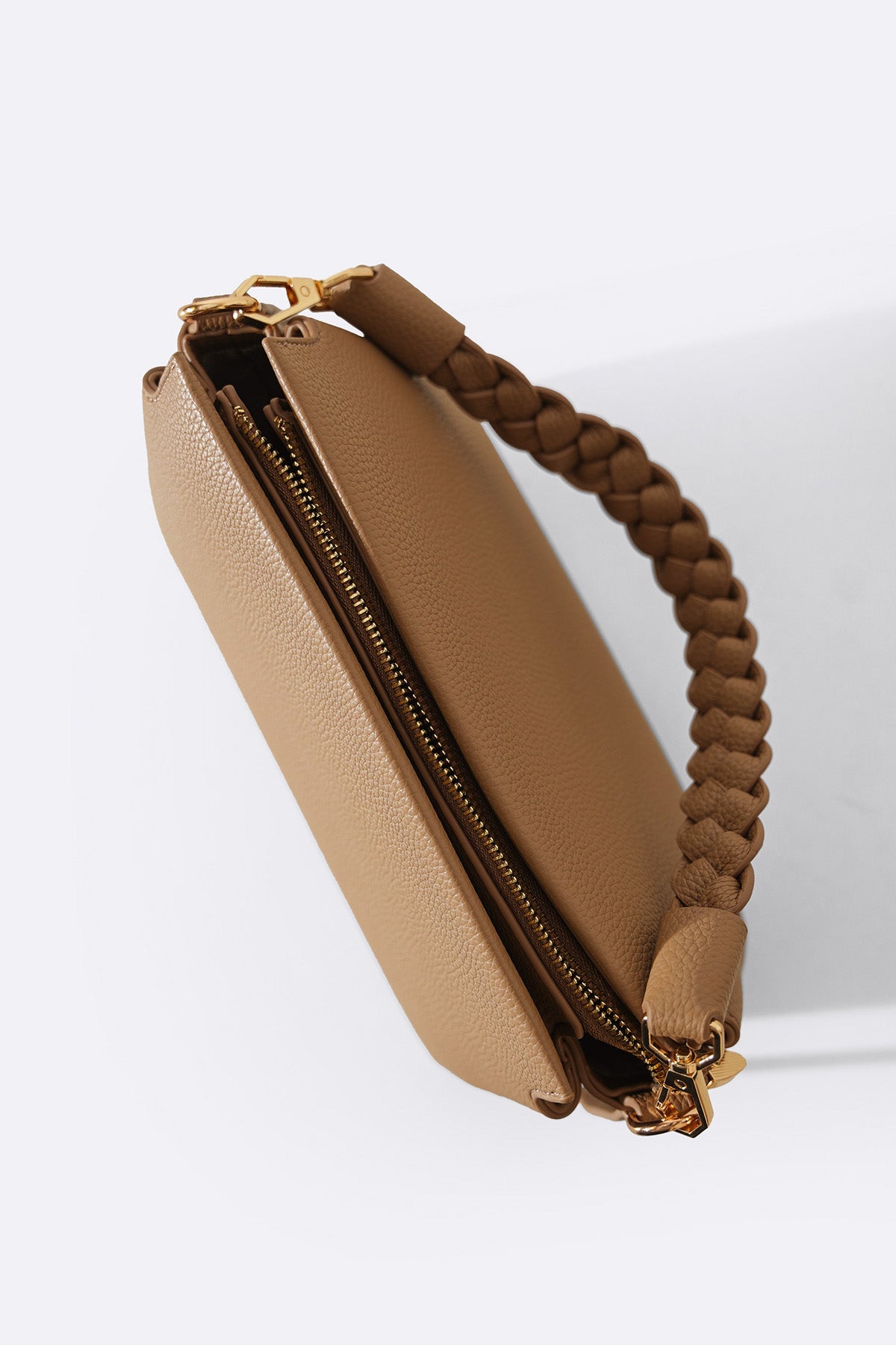 BRAIDED TOP HANDLE BAG